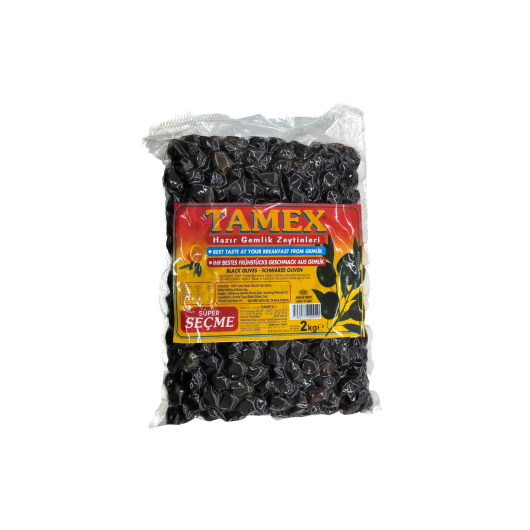 Tamex Super Secme Black Olives freeshipping - Arzum Market