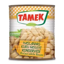 Tamek Haslanmis Fasulye-Boiled White Beans 800gr